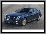 Sedan, Niebieski, Cadillac STS